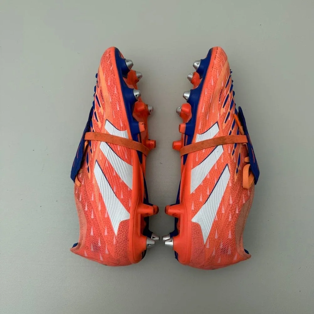 adidas Predator Pro SG fold over tongue Size US 9.5 Orange Coral Blaze